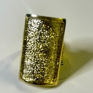 ring 14k gold plated number 7